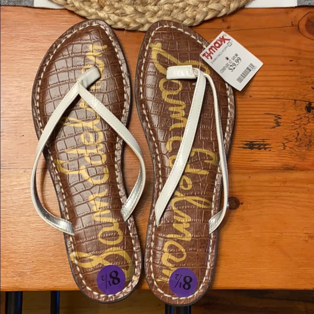 Brand new white Sam Edelman sandals